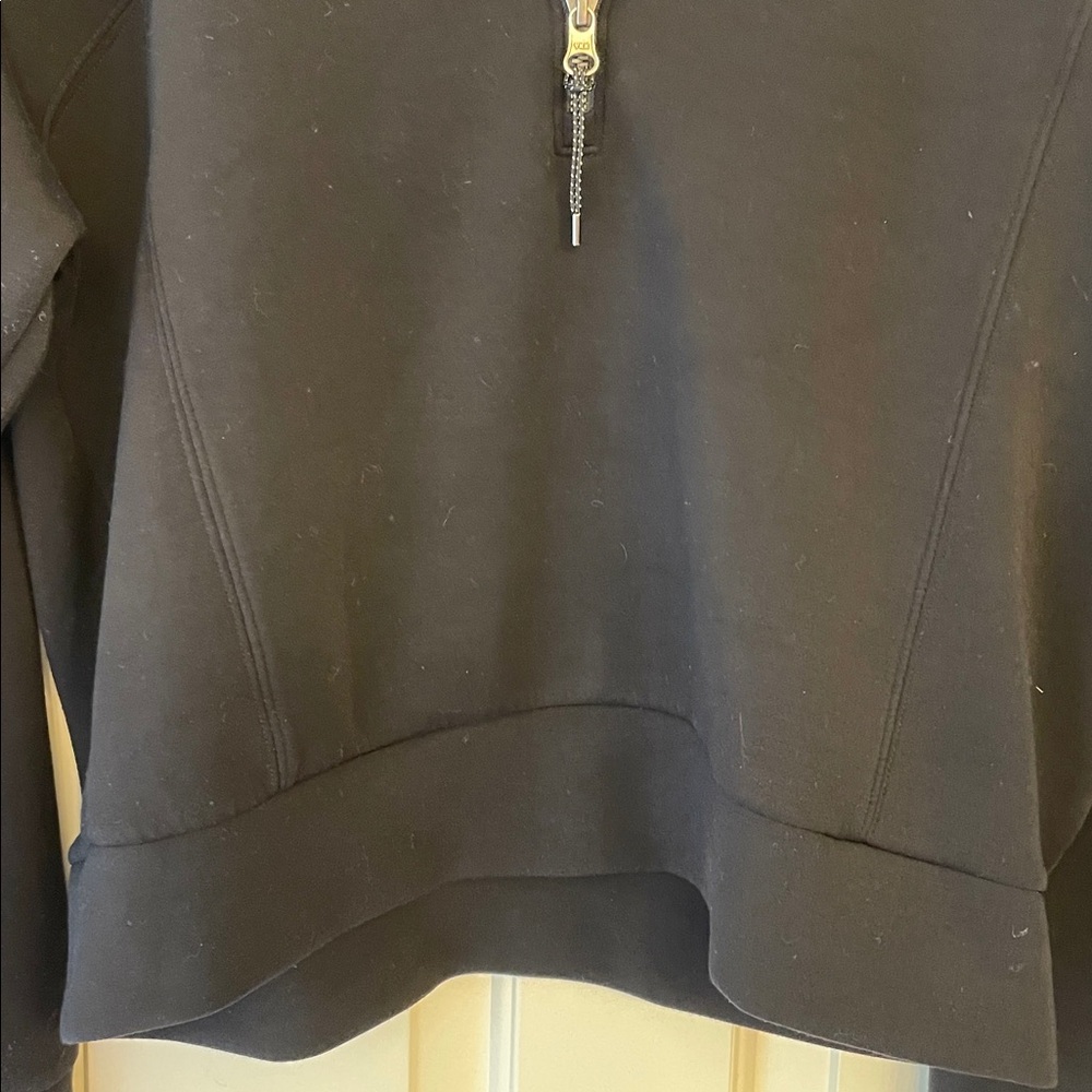 Spanx black AirEssentials half zip sweatshirt Med… - image 5